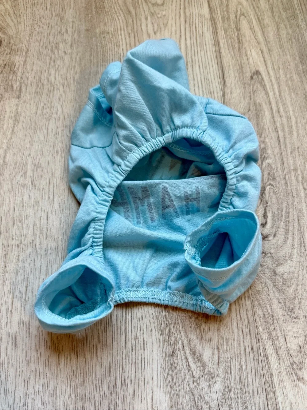 Mom's Little Champ - Light Blue & White - Dog / Small Pet Onesie - size XS